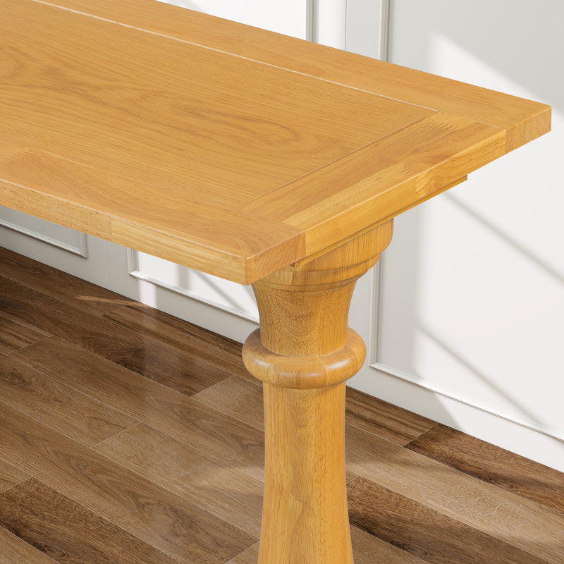 62.9" W Console Table, Natural