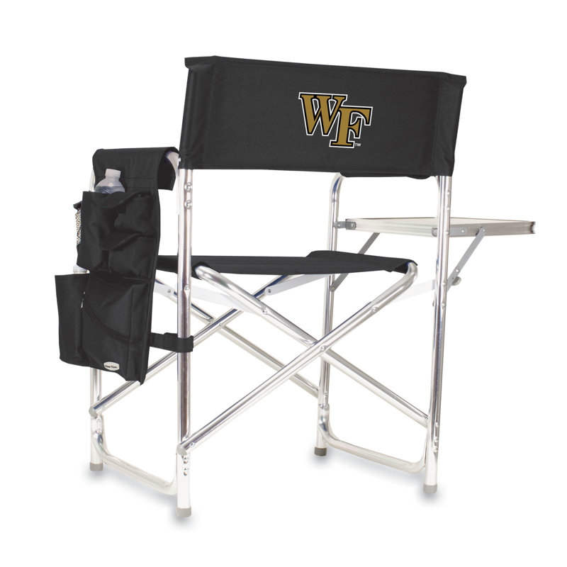 Sports Chair Director Chair, Black, Wake Forest University Demon Deacons