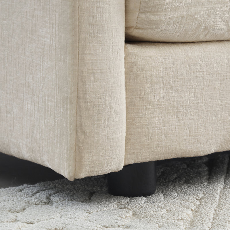 Canapé modulaire en U en chenille beige à 5 places avec canapé modulaire confortable