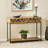 Pendergrass Stella 42" Solid Wood Console Table,Entry table,Hoyer table with metal frames