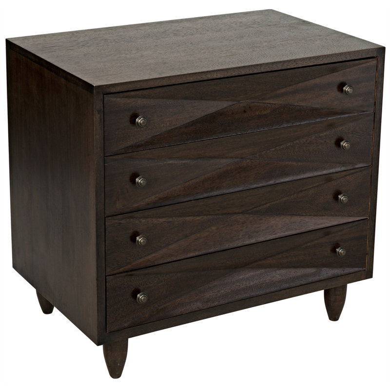 Diamond Solid Wood Accent Chest, Ebony Walnut