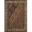 Quality Geometric Wool Kilim Area Rug 7x10