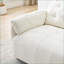 Canapé de salon en bois massif à 2 places Sofas | Beige | Flanelle