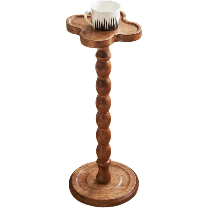 Table d'appoint ronde en bois massif de 24 po de hauteur - Table basse et ...