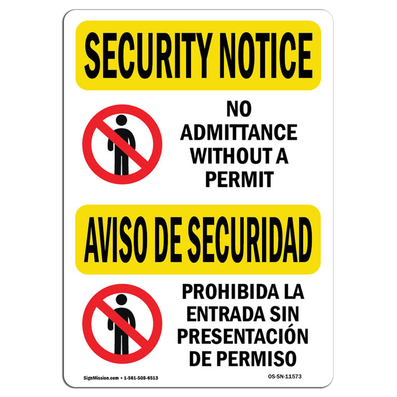 Panneau de sécurité Osha, H 18 po x l 12 po x P 0,1 po