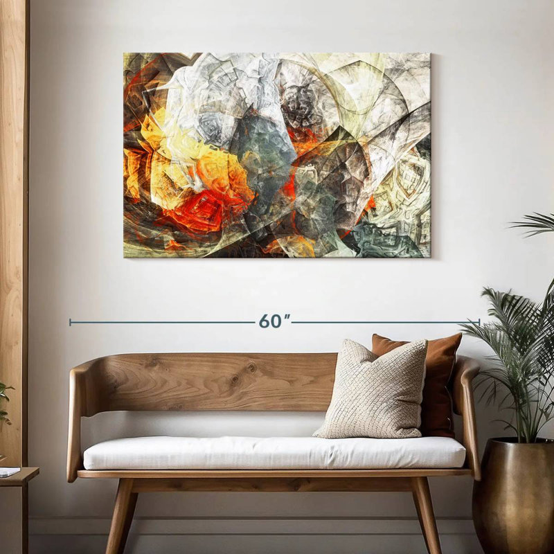 Avery Fire Burst Abstract, H 30 po x l 45 po