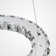 Hal 3 - Light Silver LED Crystal Pendant