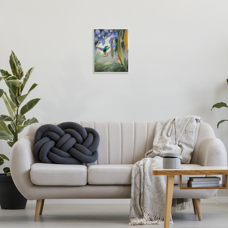Art mural "Colibris dans la nature" par Julia Purinton