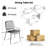 62.9" Oval Dining Table Set For 4-6, MDF Kitchen Table With Faux Leather Chairs, Walnut Curved Wood Back Mid-Century Modern Dining Set, Easy Clean Dining Furniture-389162430-389162431-389162427