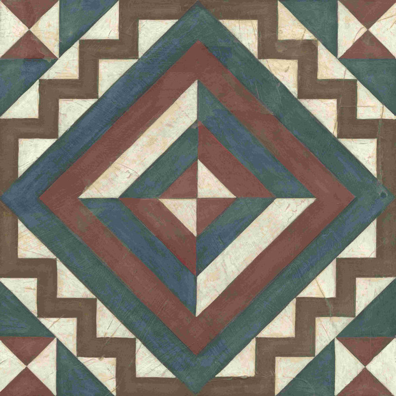 Motif de courtepointe I, H 12 po x l 12 po x P 1,25 po