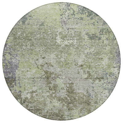Kairi Green Washable Indoor-Outdoor Rug - 