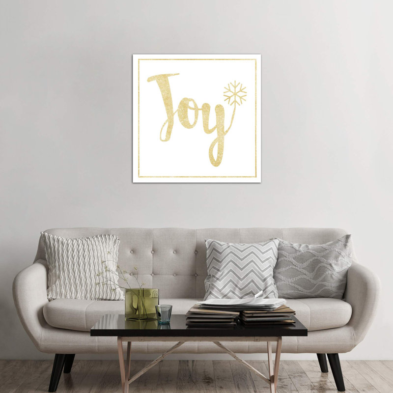 Golden Joy II - Wrapped Canvas Print, 93.98 cm H x 93.98 cm W x 3.175 cm D