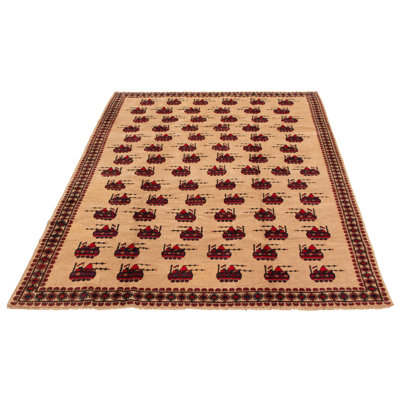 Lyns One-of-a-Kind 6'11" X 9'9" New Age Wool Area Rug in Tan