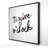It's Wine O'Clock Framed Canvas | Black & White Home Decor