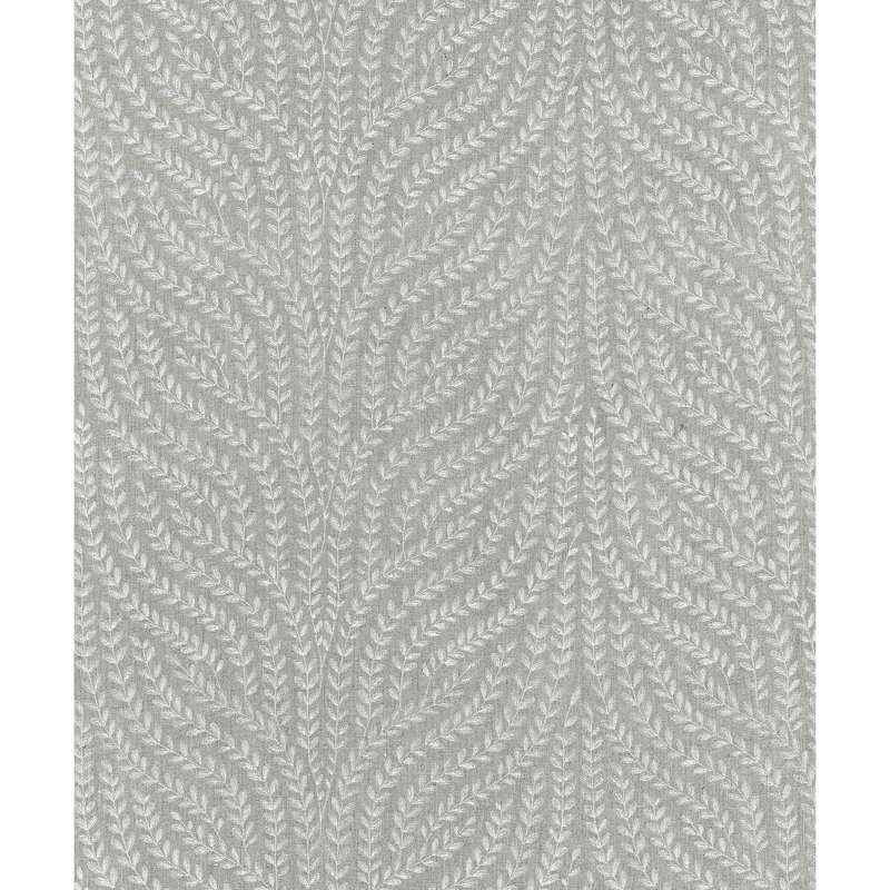 Botanica Willow Vine Embroidery Fabric, French Gray