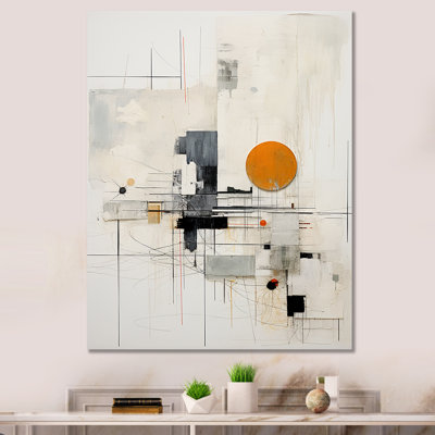Rêves scandinaves modernes beige et jaune, art I