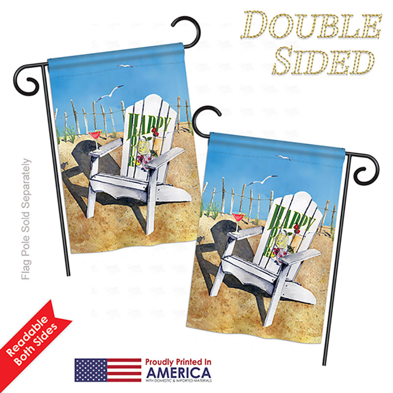 Double Sided 18.5'' H x 13'' W Polyester Garden Flag