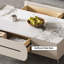 Table basse White Stone + Bois manufacturé
