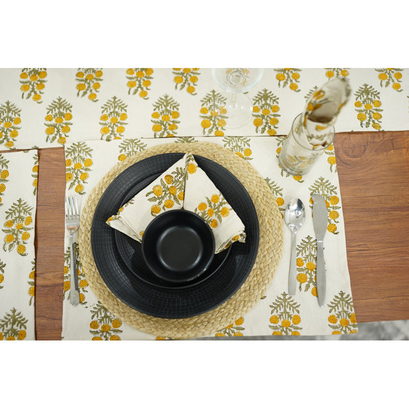  Napperon en coton de 13 po x 19 po Hajara