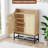 Ceira 20 Pair Shoe Storage Cabinet With Rattan Doors Entryway
