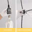 Wohoda H Type Track Lighting Pendant with E26 Socket Cord Adjustable 4 feet-98637117