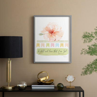 Be Still Framed Print - Solid Wood