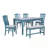 6-Piece Choe with drawer, 4 slat back chairs and Bench-1259249214