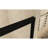 56-60" W × 60" H Tempered Glass With Explosion Proof Film, Aluminum Frame Double Sliding Shower Door, "1/4 (6 Mm), Stainless Steel Handle, Matte Black-123210055