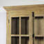 Armoire d'appoint en bois de manguier massif Jack avec portes en verre à carreaux