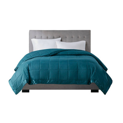 Lightweight Blanket With Satin Trim