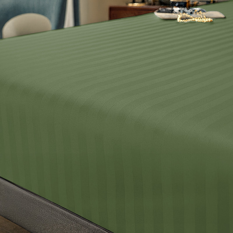 Microfiber Luxury 40cm Deep Fitted Sheet, Single (3'), Olive Green