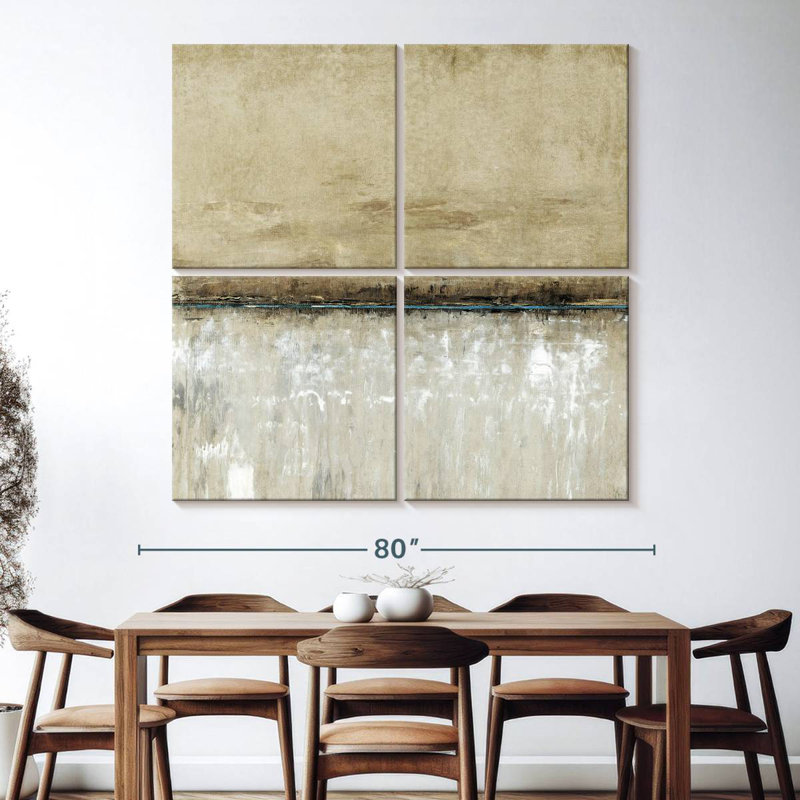 Ligne bleue I, H 74 po x l 74 po