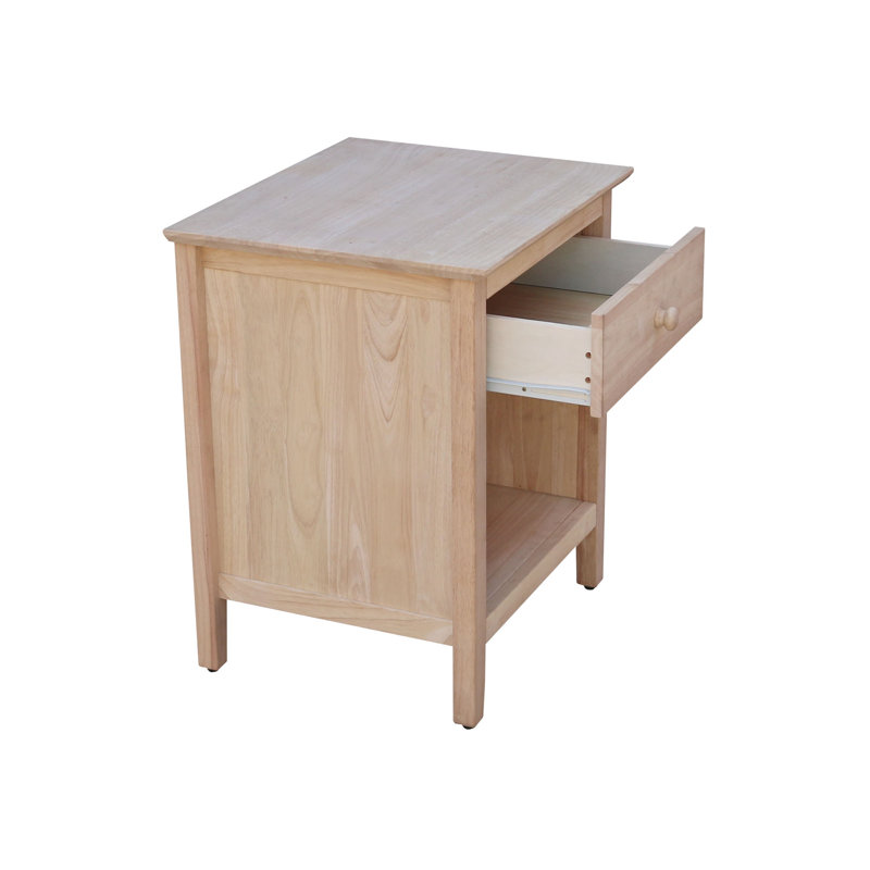 Table de chevet 1 tiroir Calumet Heimann, Non fini