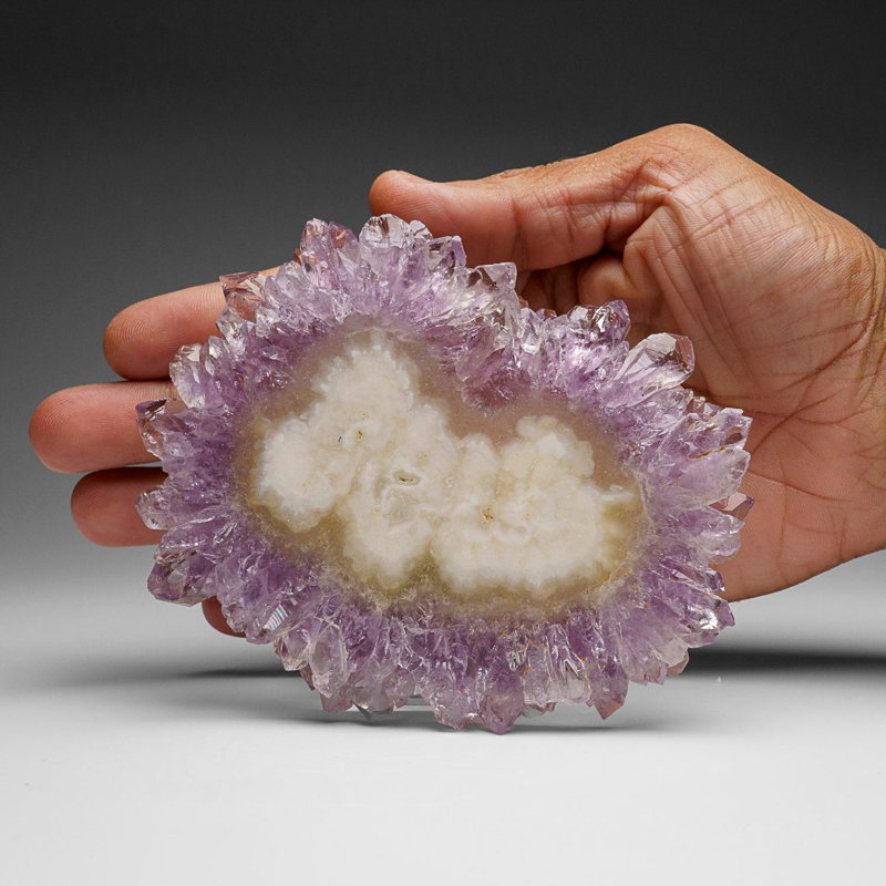 Amethyst Stalactite Slice From Uruguay (181.1 Grams)