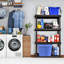 Étagère de rangement robuste à 4 niveaux pour garage, garde-manger et buanderie Navay, l 36 po x P 18 po x H 56 po, noir