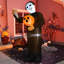 Tapis gonflable effrayant de citrouille d'Halloween