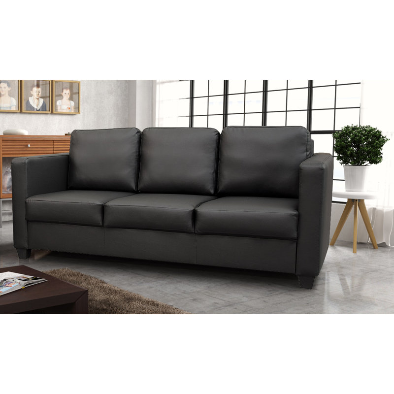 Cube 3 Seater Sofa Faux Leather