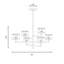 Mariquita 6-Light Chandelier in Spun Gold by Breegan Jane