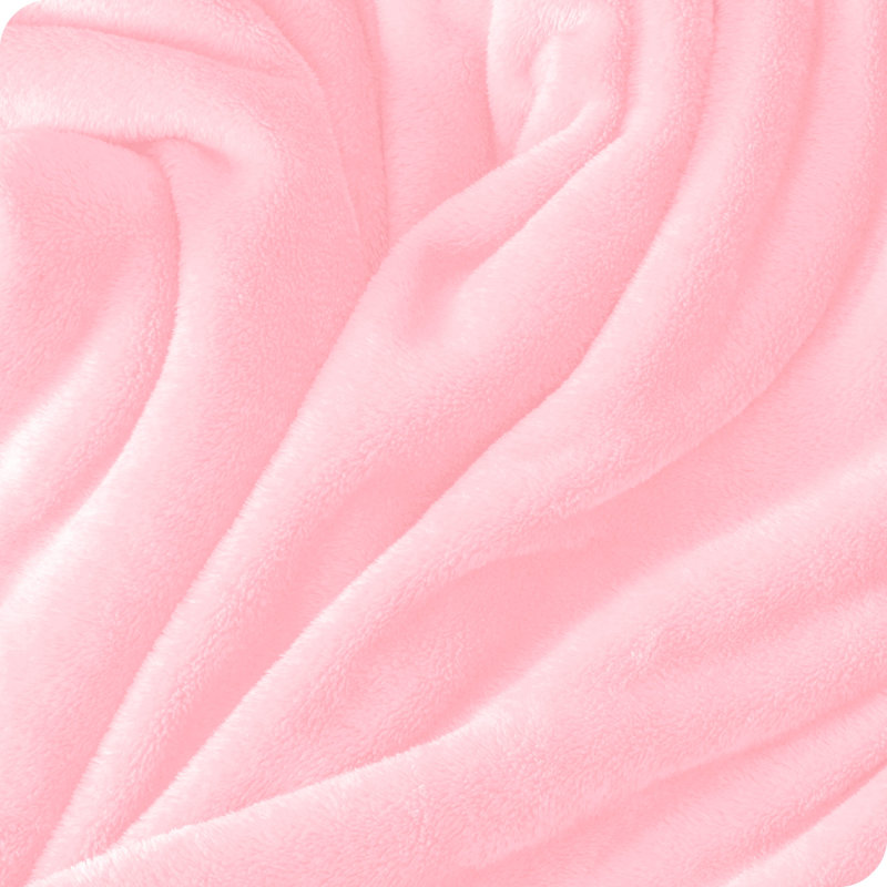 Bare Home Microplush Fleece Blanket - Fuzzy, Warm, Bed/Throw Blanket, Light Pink, Twin