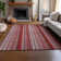 Premium Machine Washable Cerrito AMF543 Red Rug