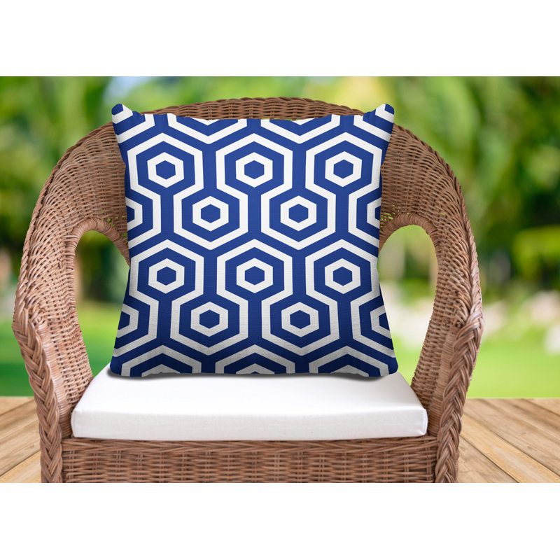 Housse et insert de coussin décoratif extérieur Hilton, 19 po x l 19 po, Bleu