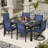 6-People Outdoor Dining Set with Textilene Chairs ，Patio Table and Chairs set-1504439701