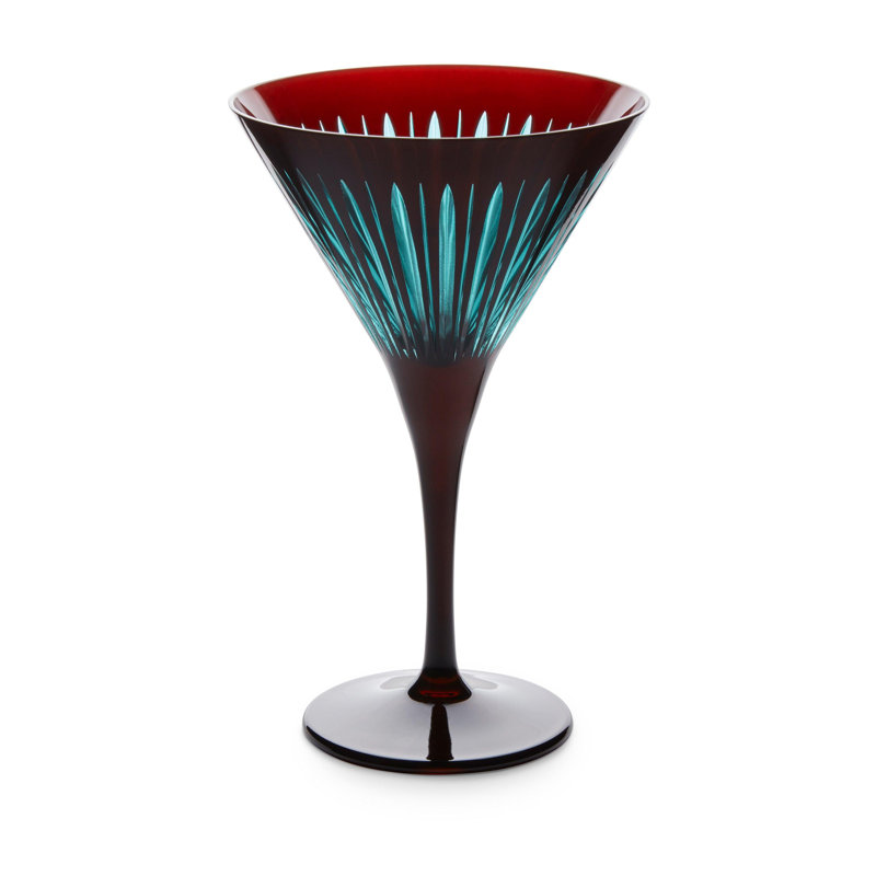 Prism Martini Glasses, Bordeaux