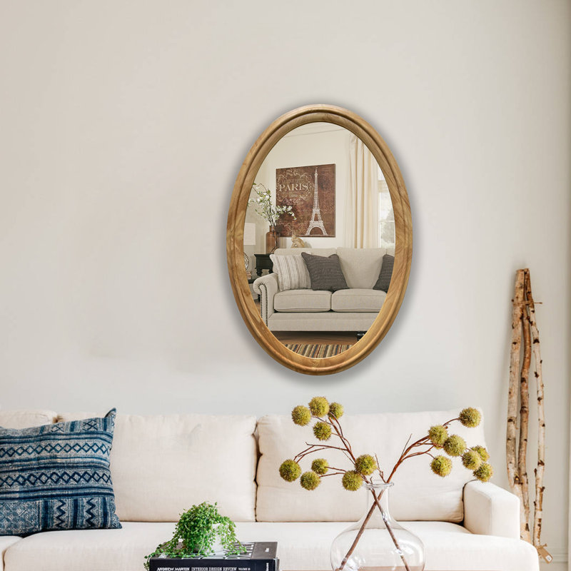 Miroir d'appoint moderne et contemporain Cythera, 33,86 po x 23,43 po