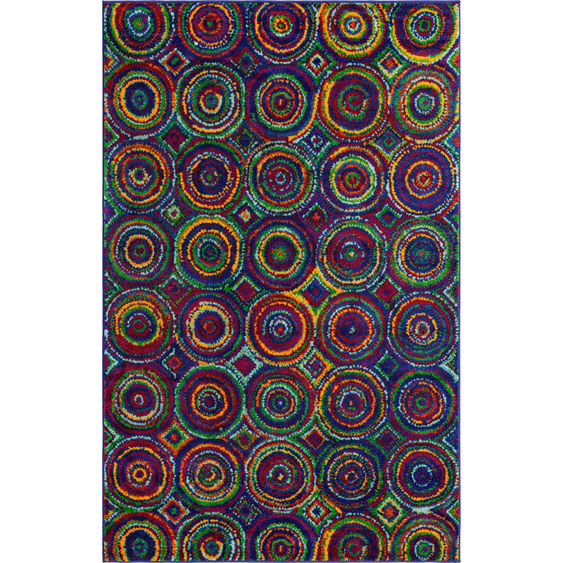 Malaija Geometric Indoor Rug, Rectangle 5'3" x 8'