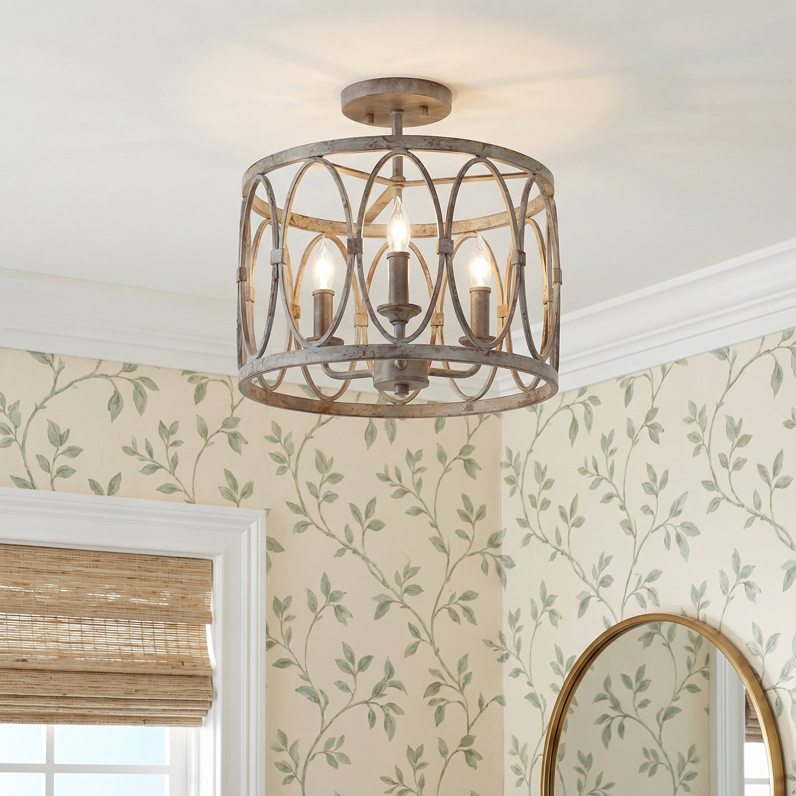 Alverstone 3-Light Semi Flush Mount
