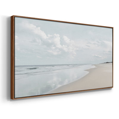 Seaglass Shoreline- Framed Gallery Wrapped Canvas -Ready to Hang