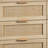 Natural Rattan Storage Cabinet With 6 Drawers For Bedroom And Living Room