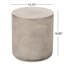 Table d'appoint d'extérieur en oxyde de magnésium gris - Design minimaliste fonctionnel et attrayant
