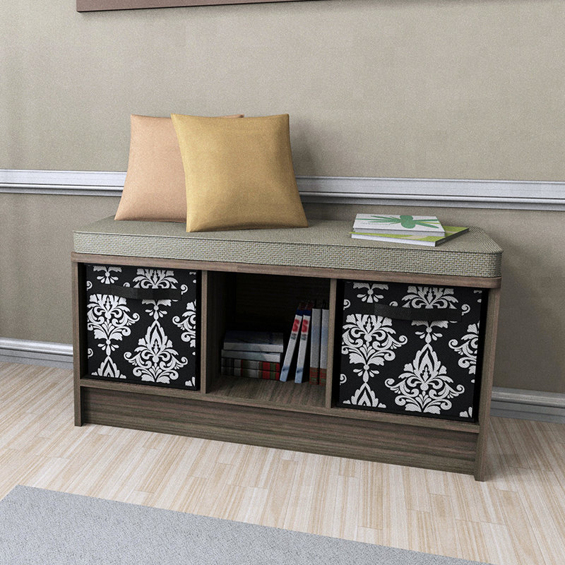 ClosetMaid Cubeicals 3-Cube Shoe Storage Bench, Gray